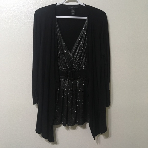 Style & Co. Black One Piece Blouse Med - Picture 1 of 6